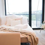 New Modern, River View Apartment Near Prague City Center